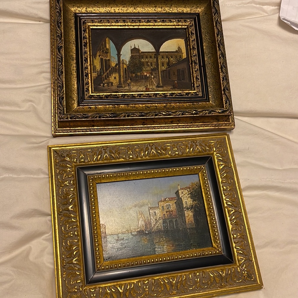 Pair of original oil paintings!